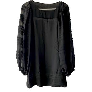 Plastic Island black mini dress